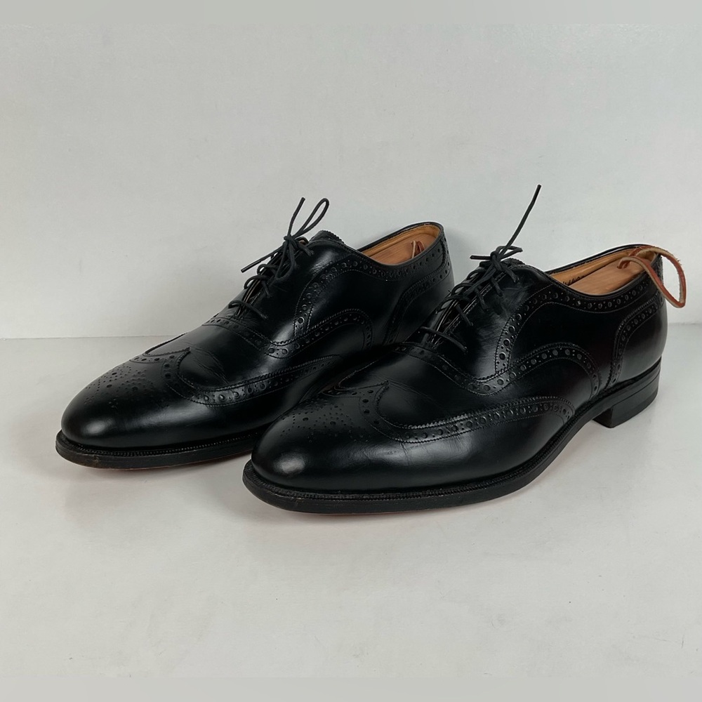 Vintage Johnston Murphy Oxford Shoes | USA Made | Classic Black | Men’s 12 D